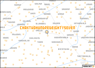 map of Chak Two Hundred Eighty-seven