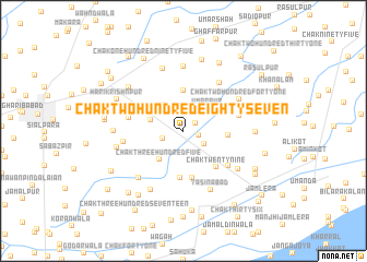 map of Chak Two Hundred Eighty-seven