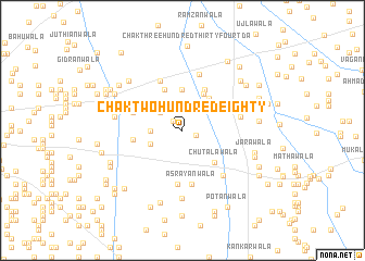 map of Chak Two Hundred Eighty