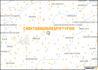 map of Chak Two Hundred Fifty-five