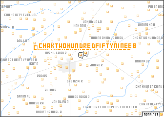 map of Chak Two Hundred Fifty-nine EB