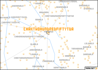 map of Chak Two Hundred-fifty TDA