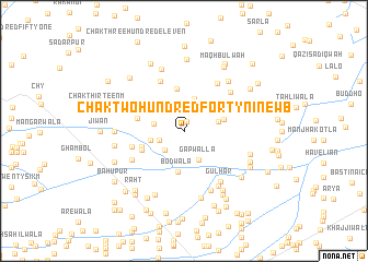 map of Chak Two Hundred Forty-nine WB