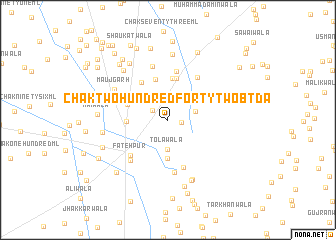 map of Chak Two Hundred Forty-two B TDA