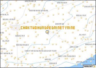 map of Chak Two Hundred Ninety-nine