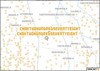map of Chak Two Hundred Seventy-eight