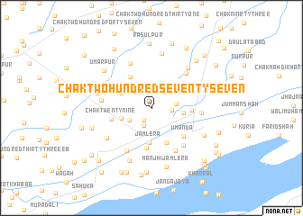 map of Chak Two Hundred Seventy-seven