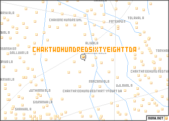 map of Chak Two Hundred Sixty-eight TDA