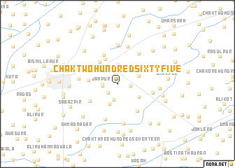 map of Chak Two Hundred Sixty-five