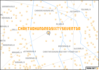 map of Chak Two Hundred Sixty-seven TDA