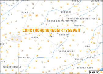 map of Chak Two Hundred Sixty-seven