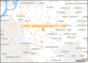 map of Chak Two Hundred Sixty-two