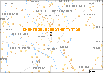 map of Chak Two Hundred-thirty A TDA