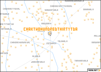 map of Chak Two Hundred-thirty TDA