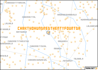 map of Chak Two-hundred Twenty-four TDA