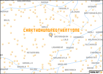 map of Chak Two Hundred Twenty-one