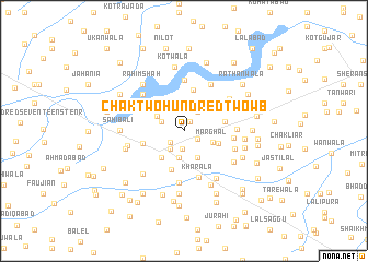 map of Chak Two Hundred Two WB