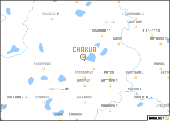 map of Chākua