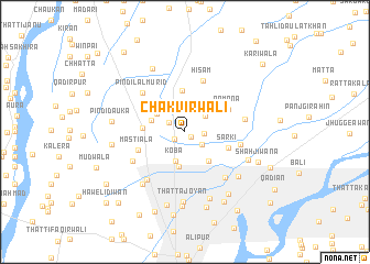map of Chak Vīrwāli