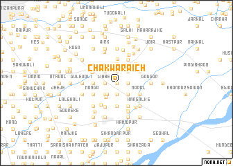 map of Chak Waraich