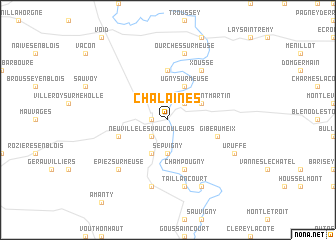 map of Chalaines