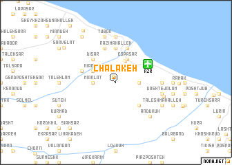 map of Chālakeh