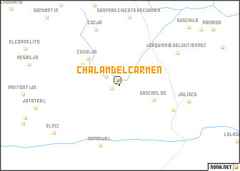 map of Chalam del Carmen