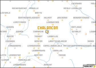 map of Chalançon