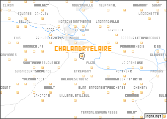 map of Chalandry-Élaire