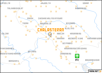 map of Chāl Āsterān