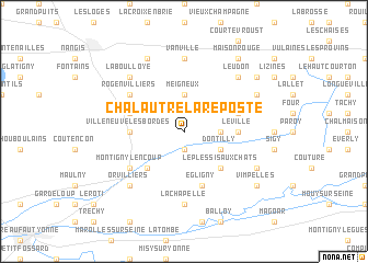 map of Chalautre-la-Reposte