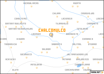 map of Chalcomulco