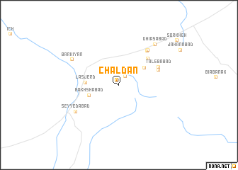 map of Chāldān