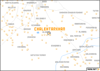 map of Chāleh Ţarkhān