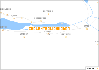 map of Chāleh-ye ‘Ālī Aḩmadān