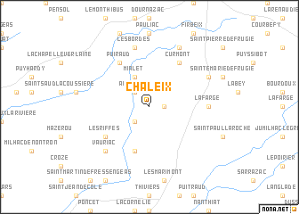 map of Chaleix