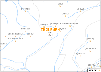 map of Chālejeh