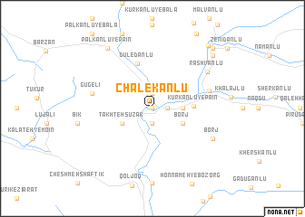 map of Chalekānlū