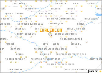 map of Chalencon