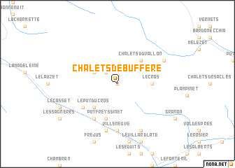 map of Chalets de Buffère