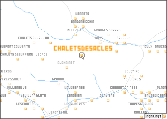 map of Chalets des Acles