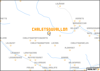 map of Chalets du Vallon