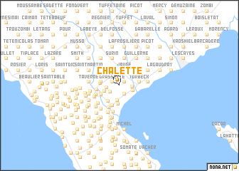 map of Chalette