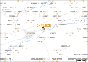 map of Chalèze