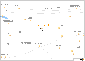 map of Chalfants