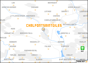 map of Chalfont Saint Giles