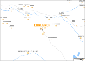 map of Chāl Gach