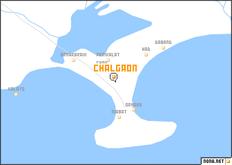 map of Chal Gāon