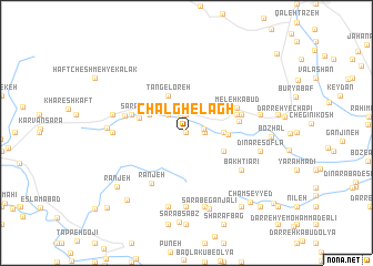 map of Chāl Ghelāgh