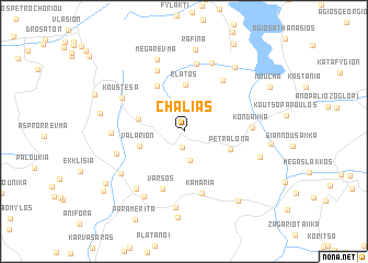 map of Chaliás